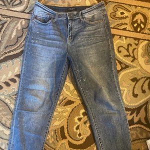 Judy Blue Bleach Splattered Boyfriend Fit Jeans Size 9/29